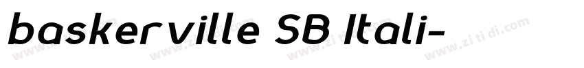 baskerville SB Itali字体转换